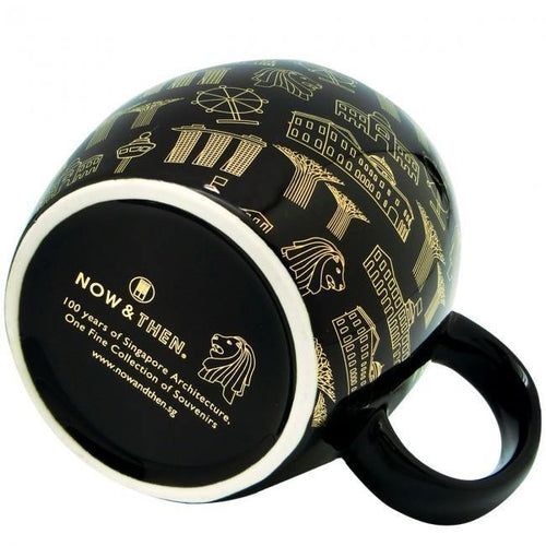 Black Motif Gold Ceramic Mug