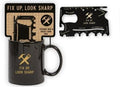 Ceramic Mug and Credit Card Tool Gift Set