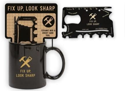Ceramic Mug and Credit Card Tool Gift Set