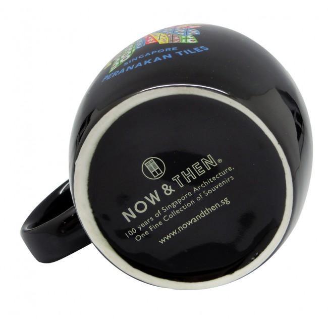 Peranakan Black Ceramic Mug