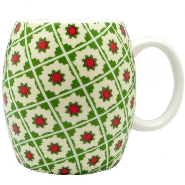 Peranakan Green Ceramic Mug