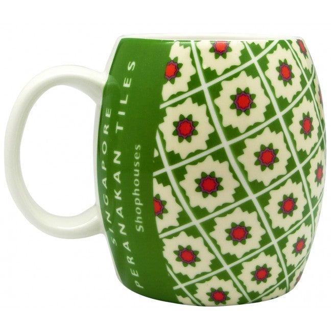 Peranakan Green Ceramic Mug