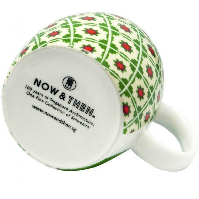 Peranakan Green Ceramic Mug
