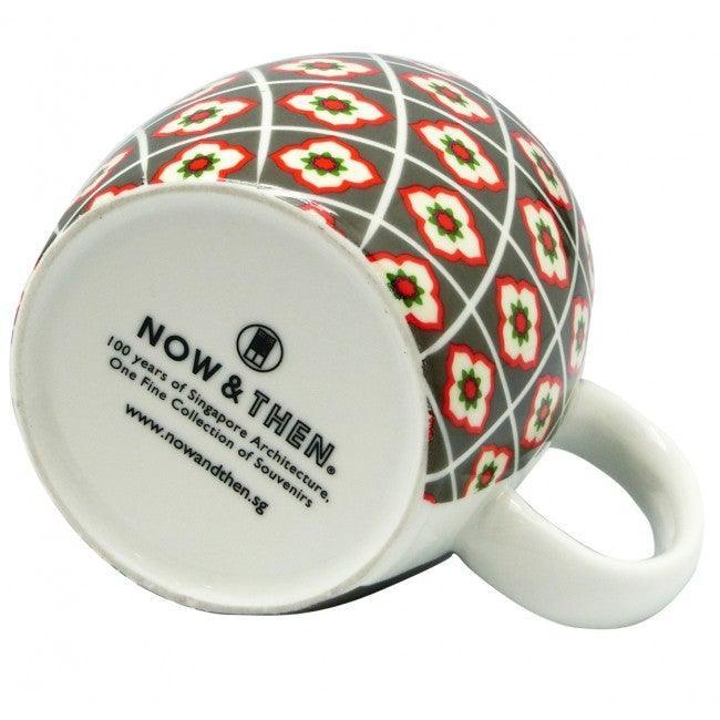 Peranakan Grey Ceramic Mug