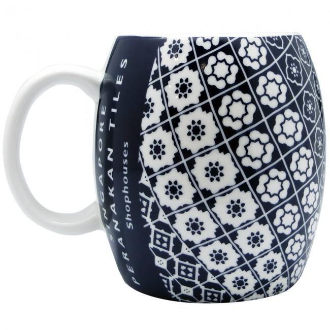 Peranakan Navy Blue Ceramic Mug