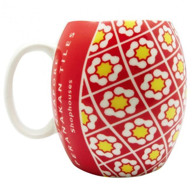 Peranakan Red Ceramic Mug