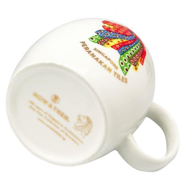 Peranakan White Ceramic Mug