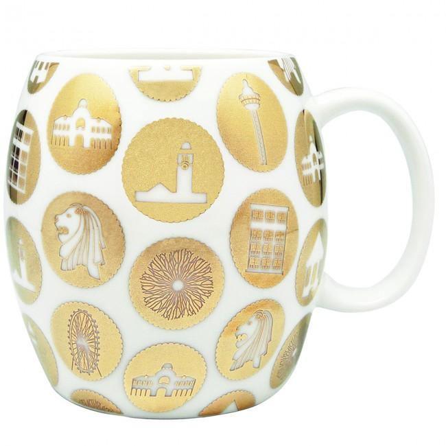 Starburst Gold Ceramic Mug
