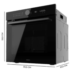 Bolero Hexa P516000 Glass Black A - Image 2